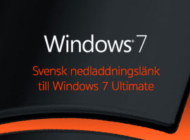 Svensk nedladdningslänk till Windows 7 Ultimate