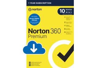 Norton 360 Premium med Utilities Ultimate för 10 enheter i 1 år